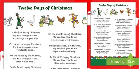 the twelve days of christmas song wikipedia